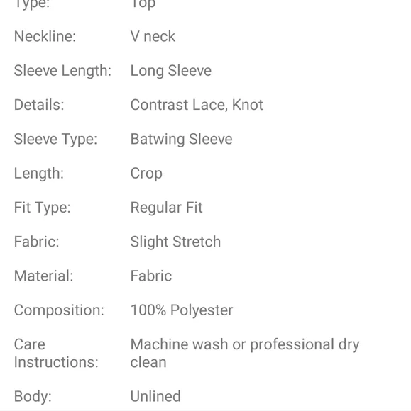 Long sleeved crop top ๐ค - Picture 6 of 14